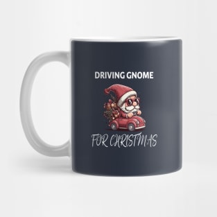Driving Gnome For Christmas Mug